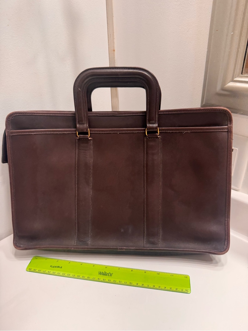Coach Embassy Brown Leather Briefcase Vintage #0468-301